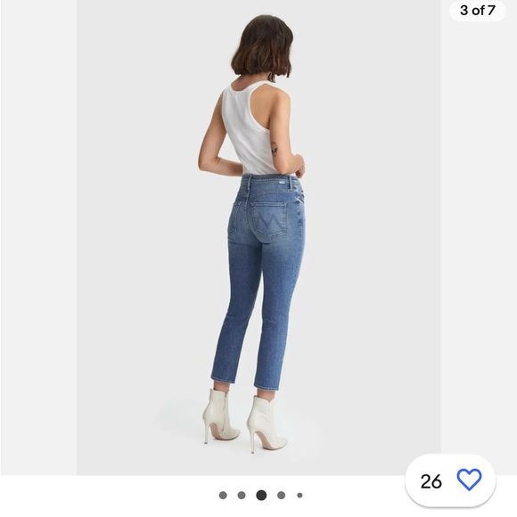 MOTHER Denim Mid Rise Dazzler Ankle Jeans - Picture 2 of 15